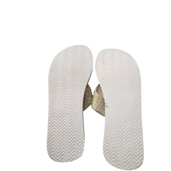 Joe Boxer Platform Flip Flops With Sequin Strap & Cushioned Sole Womens Size 8 - Picture 5 of 5